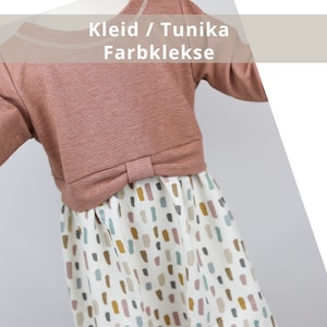 Girly Sweater Kleid/ Tunika Ripp Farbklekse Bild 1