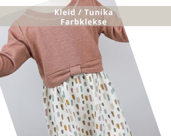 Girly Sweater | Kleid/ Tunika | Ripp Farbklekse