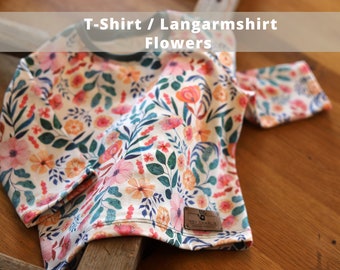 T-Shirt / Langarmshirt Blumen