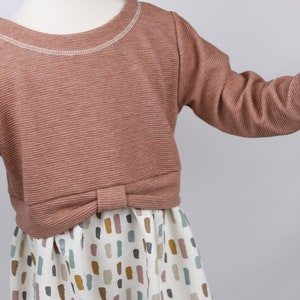 Girly Sweater Kleid/ Tunika Ripp Farbklekse Bild 5