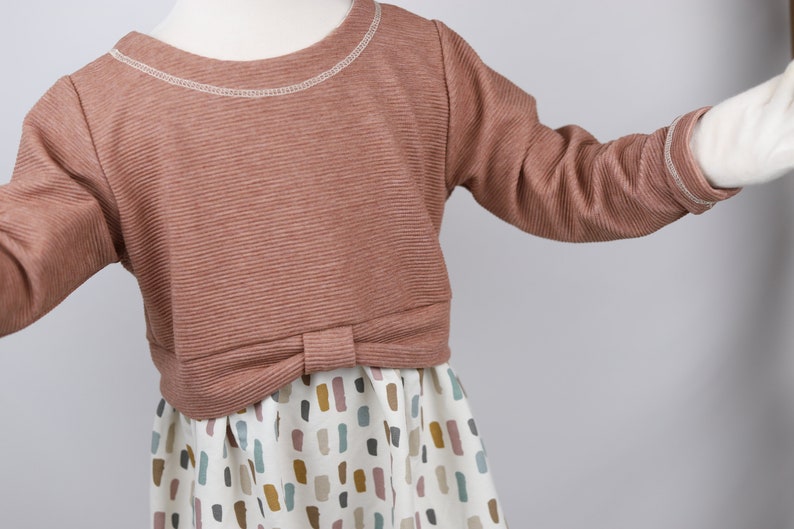 Girly Sweater Kleid/ Tunika Ripp Farbklekse Bild 5