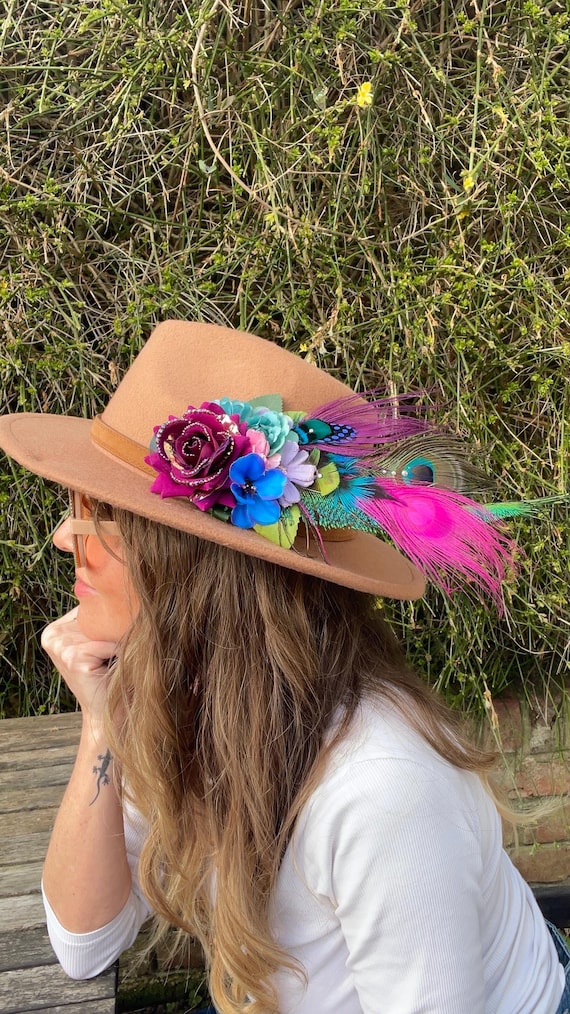 Hat Couture, Custom Made Hat Adornments, Festival Headpiece 