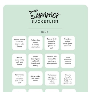 Summer Bucket list for Families