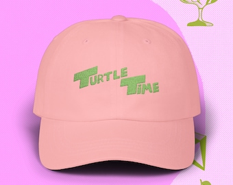 Turtle Time Embroidered Hat