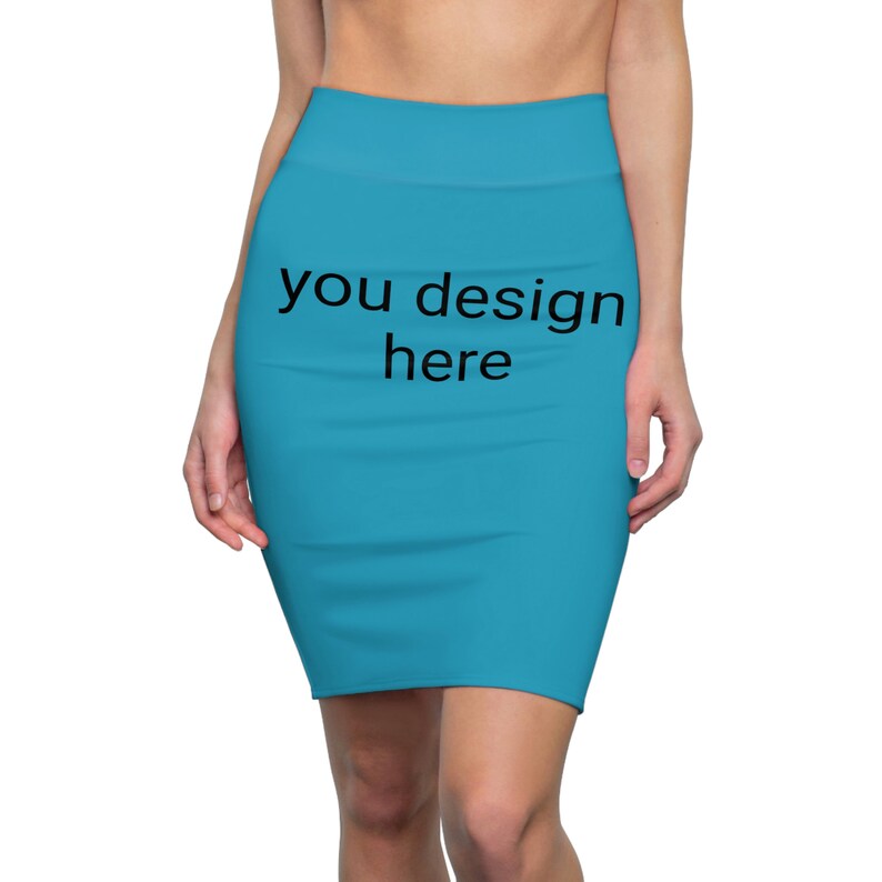 Falda de tubo para mujer, patrón de falda, falda gráfica, minifalda, maxifalda, falda personalizable. imagen 2