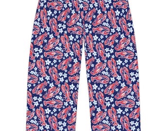 Women's Lobster Pajama Lounge Pants