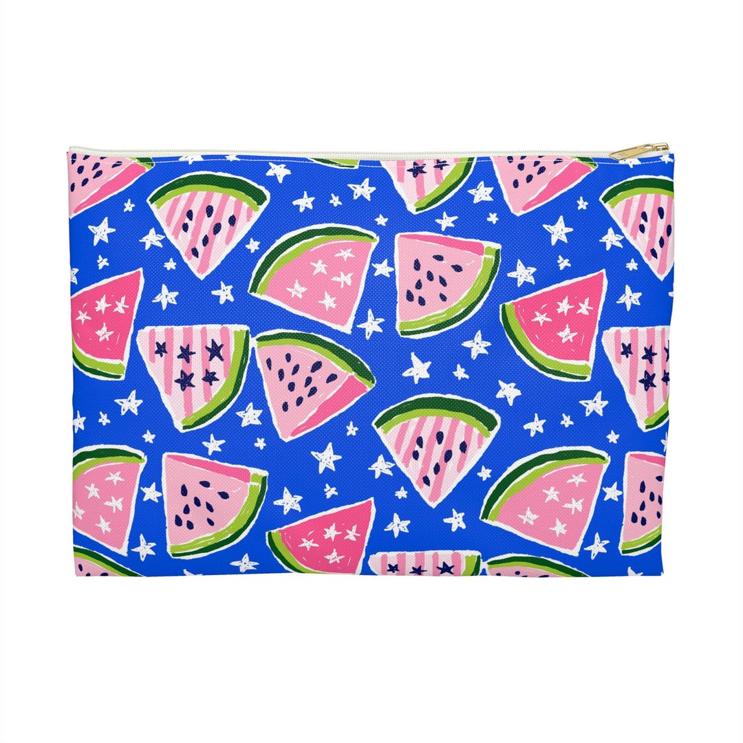 Colorful Watermelon Accessory Pouch - Fun Organizer for Makeup, Travel ...