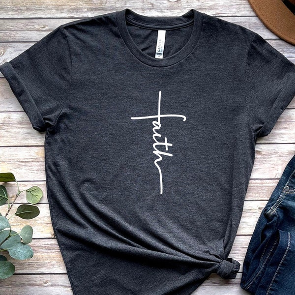 Faith Cross Christian Shirt, Ecclesiastical Faith Gift Shirt, Trendy Religious Church Fans Shirt, Best Seller Faith Jesus Shirt, Faith Cross