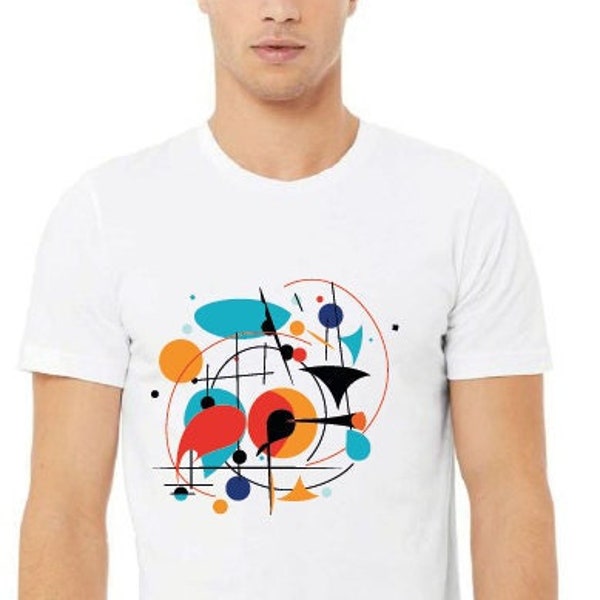 Modern Art Shirt, Abstract Art Shirt, Abstract Mid Century Modern Art Gift Shirt, Mid Century Design Shirt,Abstract Art Printed Shirt