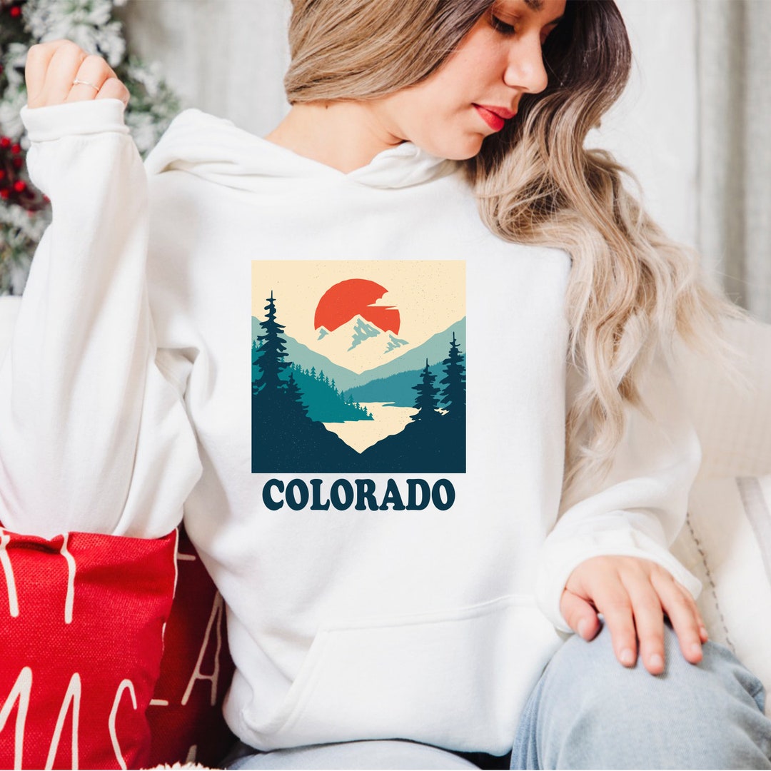 Vintage Inspired Colorado State Rocky Mountains Graphic Etsy