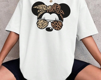 Comfort Colors® Disney Leopard Minnie Shirt,Disney Safari Mode Let's Get Wild Shirt,Disney Safari Tour,Animal Kingdom Minnie Safari Sweater