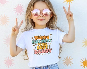 Camiseta de Feliz Cumpleaños al Mejor Papá, Body de Feliz Cumpleaños Papá®, Camiseta de Feliz Cumpleaños Papá, Body Retro de Cumpleaños del Mejor Papá