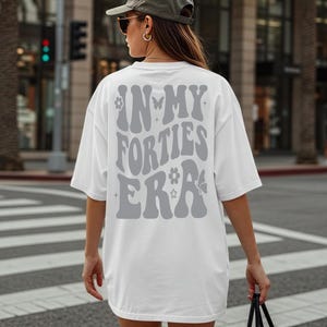 Comfort Colors® Forties Shirt for Women, Funny 40th Birthday T-Shirt, Vintage 1980s Born Tee, Turning 40 Gift Idea, 40 and Fabulous Tee