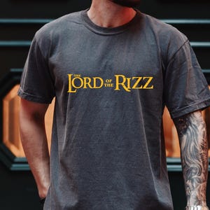 Comfort Colors® Rizz Em T-Shirt , Lord of the Rizz Shirt, Adventure Shirt, Book Shirts, Book Reference Shirt, Explorer Dad Shirt