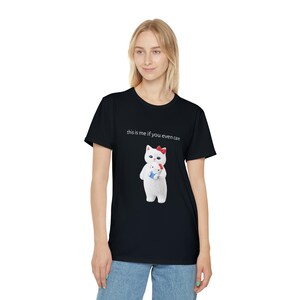 Mofusand x Hello Kitty Sanrio this is me if you even care Unisex T-Shirt image 9