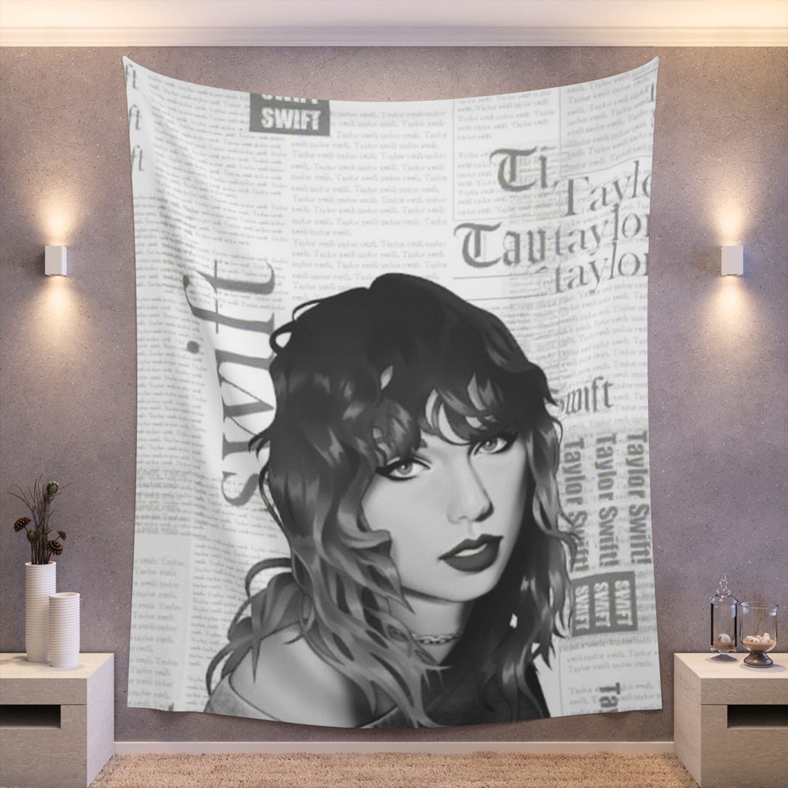 Taylor Swift Tapestry for Room Taylor Swift Tapestry Taylor Etsy