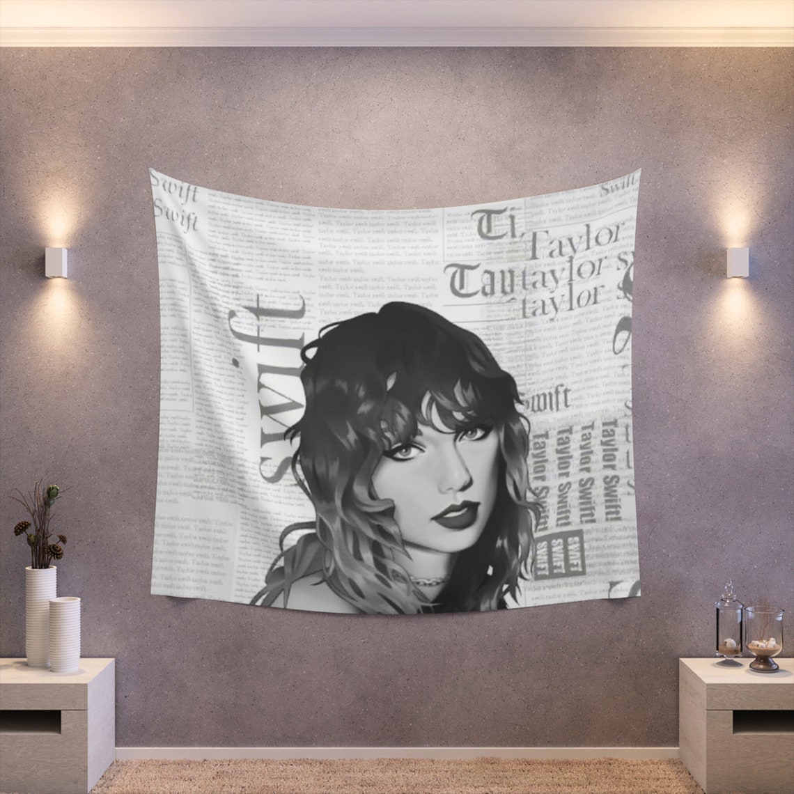 Taylor Swift Tapestry for Room Taylor Swift Tapestry Taylor Etsy