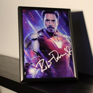 ROBERT DOWNEY JR signed autograph reprint with frame