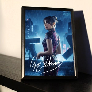 Ana De Armas reimpresión autógrafa firmada con marco.