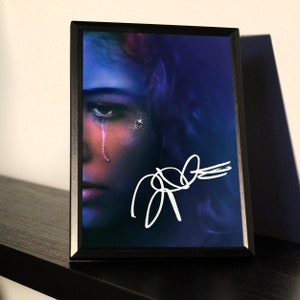 ZENDAYA signed autograph reprint with frame