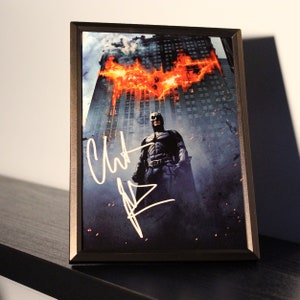 CHRISTIAN BALE signed autograph reprint with frame