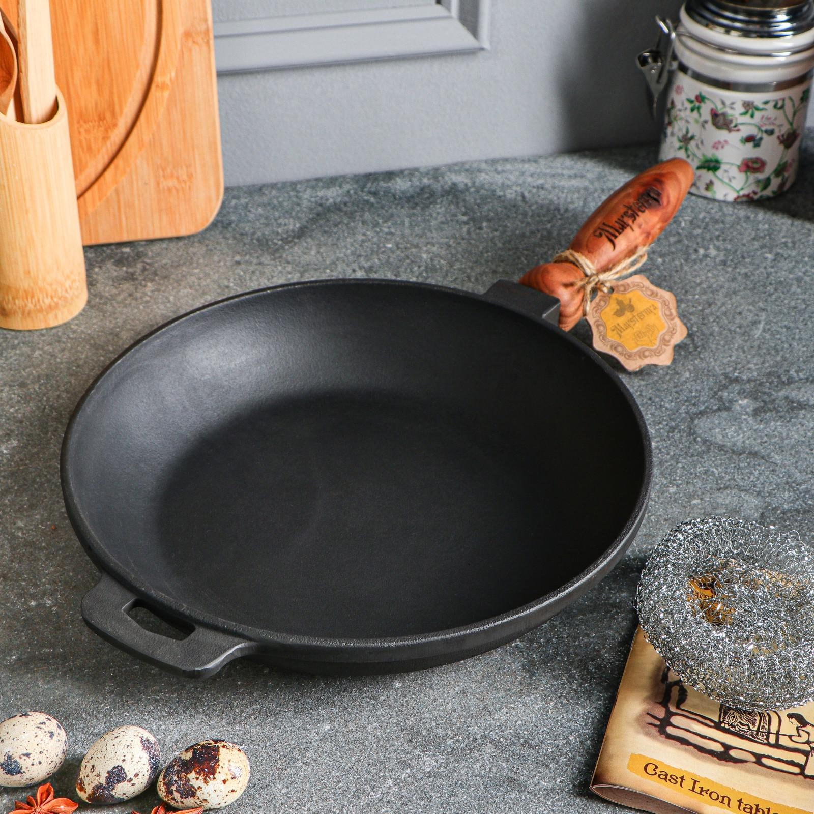 Buy Staub Cast Iron - Fry Pans/ Skillets Frying pan with wooden handle