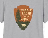 Middle Earth National Park T-Shirt: Vintage Style Graphic Tee