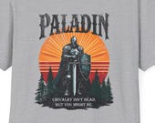 Paladin Dungeons and Dragons - Heavyweight Unisex Crewneck Movie T-Shirt - Apparel Clothing Gift