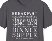 Hobbit Diet Second Breakfast Shirt, Hobbit Shirt, Lord of the Ring Shirt, LOTR, Graphic Shirt