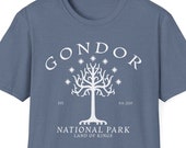 Gondor National Park T-Shirt: Land of Kings, Tolkien Fan Gift
