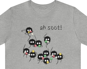 Soot Sprite T-Shirt: Anime Lover Gift, Funny Sarcastic Tee