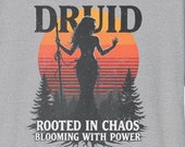 Druid Dungeons and Dragons - Heavyweight Unisex Crewneck Movie T-Shirt - Apparel Clothing Gift