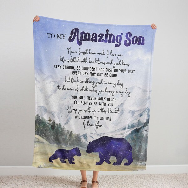 My Son Blanket Etsy