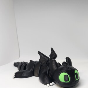 3D Printed Figures Toothless Articulated Dragon Statue Fidget Toy for ...