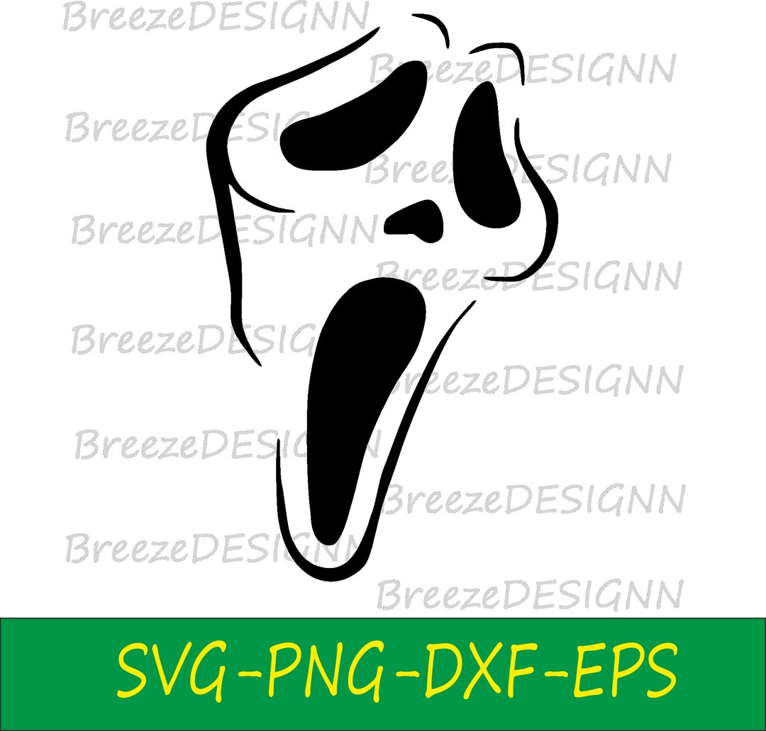 Ghostface Scream Halloween SVG for Cricut, Scream Clipart, Svg,png,eps ...