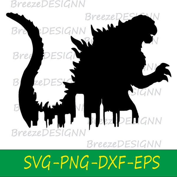 Godzilla Svg, High quality Godzilla Png, Kong Svg For Cricut, Clipart, Cut Files, Silhouette, Instant Download
