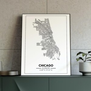 Chicago Straßen Karte