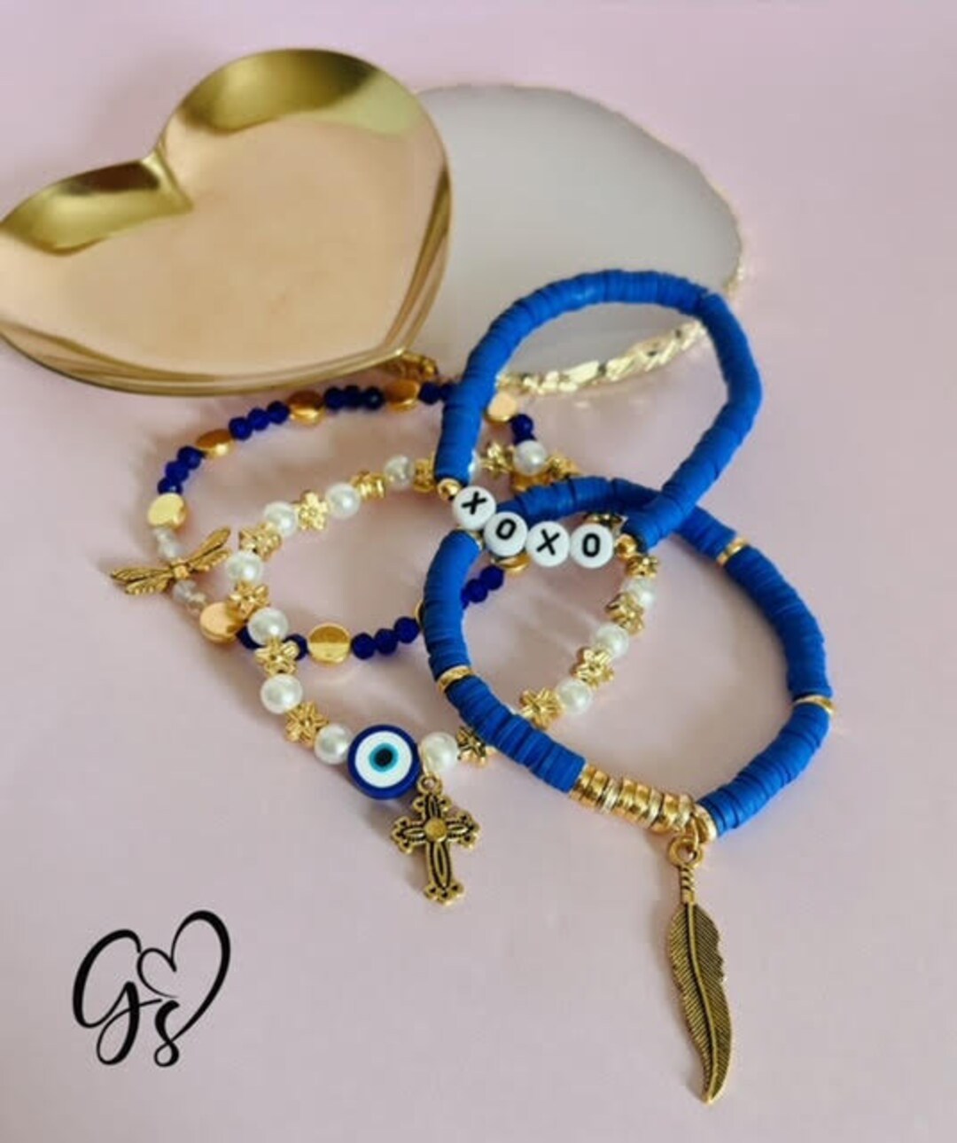 Blue Evil Eye Bracelets Etsy