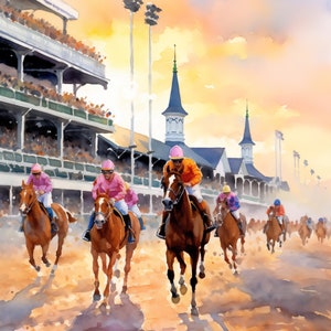Horses at Churchill Downs | Kentucky Derby Digital Download