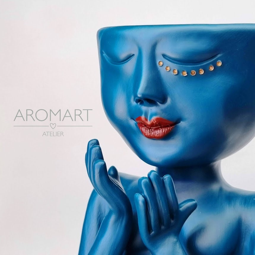 Ceramic Face Vase Head Human Face Decor Vase With Face Etsy