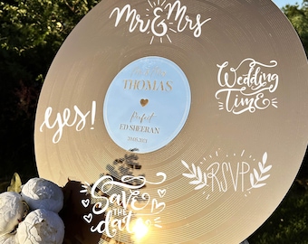 Personalized Acrylic Wedding Guest Book Sign: Modern Minimalist Keepsake