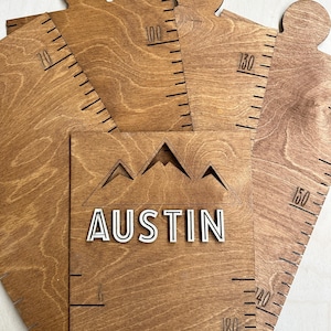 Holz Maßtabelle, Holz Kinderzimmer Dekor, Familien Wachstumstabelle, Wachstumstabelle, personalisierte Wachstumstabelle, Baby Wachstumstabelle