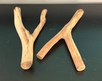 Wooden Sling Shots 2pk - Natural Handcrafted Cedar DIY Toy Crafts