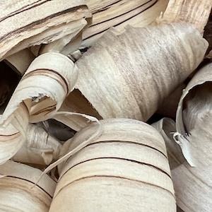 Spalted Wood Shavings - Crafting Wood Ribbons - Decorative Wood Shavings