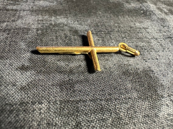 14k Yellow Gold Crucifix Pendant Charm Jesus Reli… - image 6