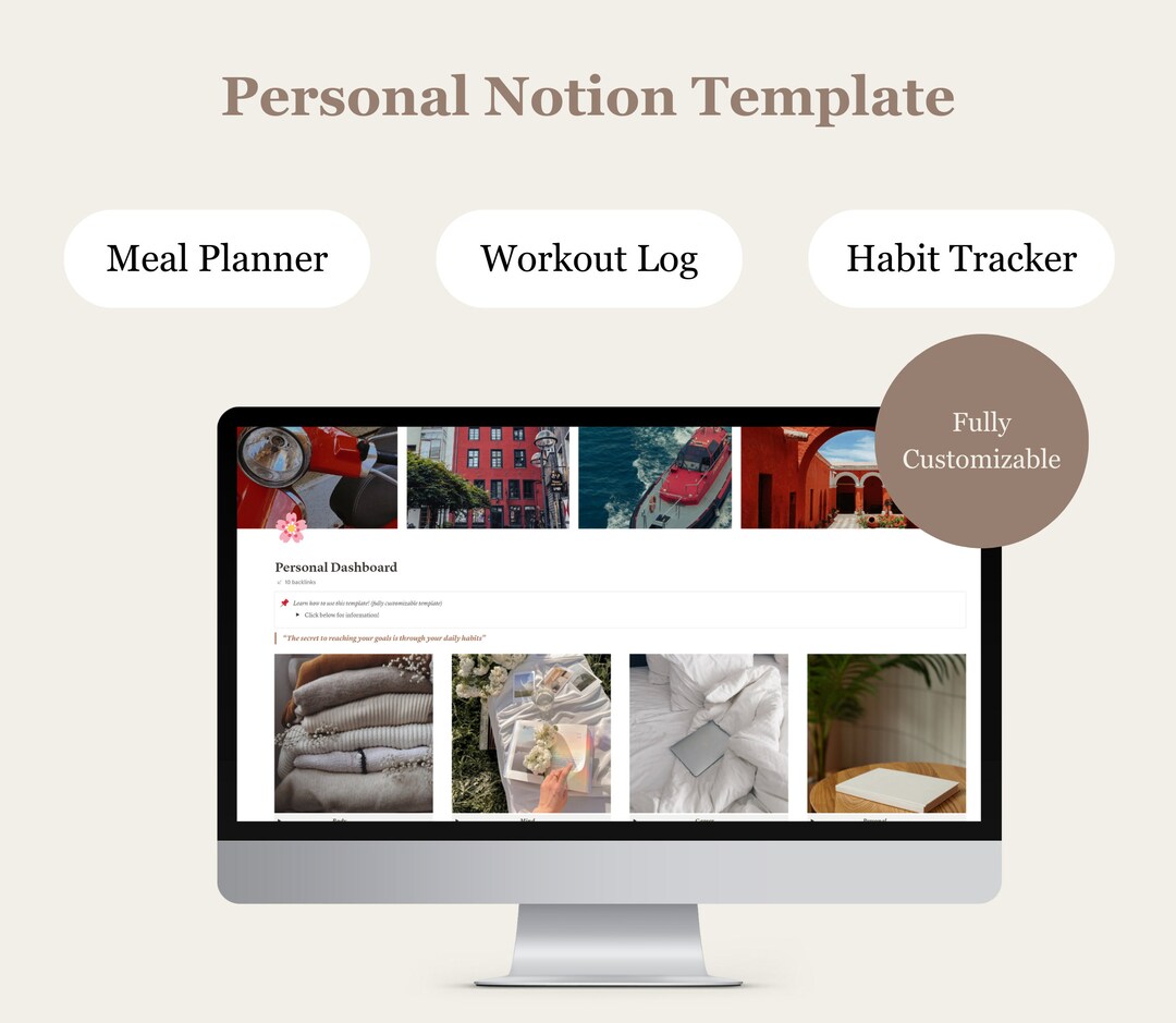 Notion Template Habit Tracker All in One Template Notion 2023 Digital ...