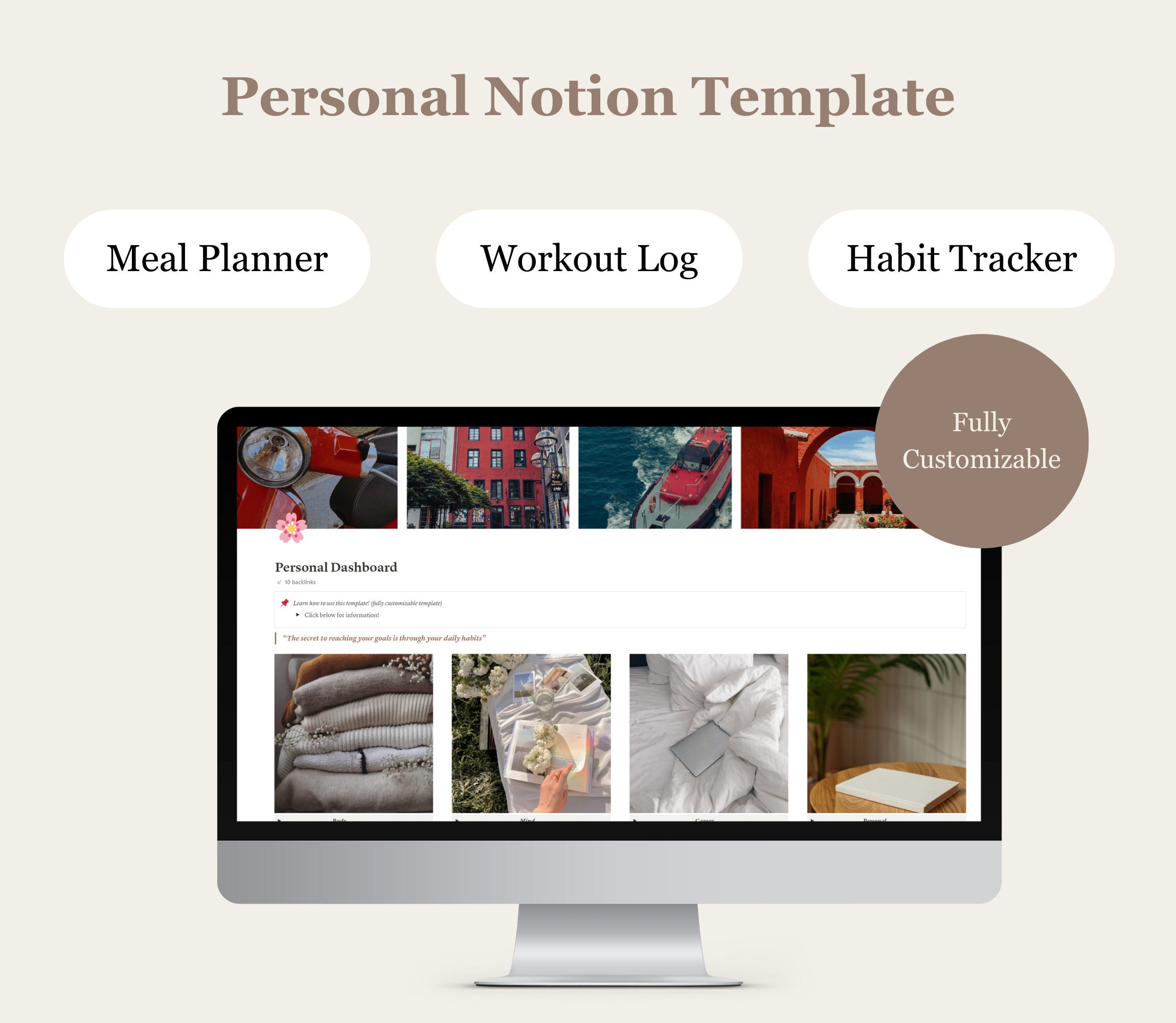 Notion Template Habit Tracker All in One Template Notion 2023 Digital ...