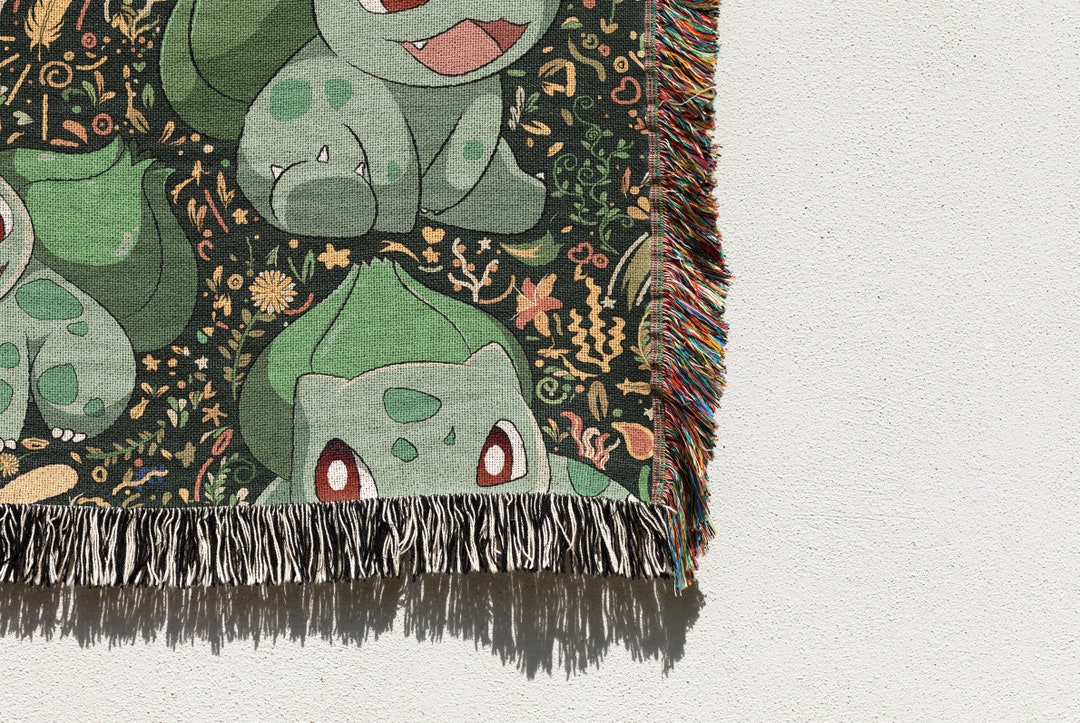 Bulbasaur Blanket Bulbasaur Woven Blanket, Bulbasaur Carpet & Bulbasaur
