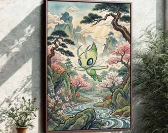 Groot ingelijst anime-canvas | Japanse manga-kunst