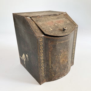 Primitive European Coffee Bin European Antiques Old English Antiques Victorian Décor Antique Primitive Home Decor Farmhouse European